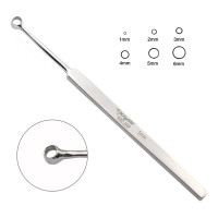 Fox Dermal Curette 5 1/2" 6mm Round Cup