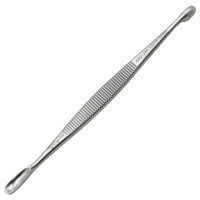 Volkman Bone Curette Double Ended 5 1/2" Oval Cups 5X10mm and 6X20mm