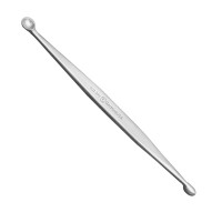Volkman Bone Curette Double Ended 6 1/2" Oval Cup 8X14mm and Round Cup 10mm