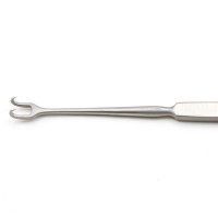 Freer Skin Hook Double Prongs 2.5mm 6" Sharp