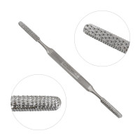 Fomon Rasp 8 1/4" Double End Fine and Coarse Teeth 4 Sided Both in Flat and Convex