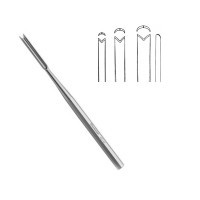 Hajek Septum Chisel 6" Small "V" Shaped 4mm Cutting Edge Tip