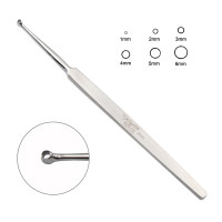 Fox Dermal Curette 5 1/2" 2mm Round Cup