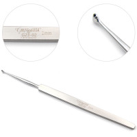 Fox Dermal Curette 5 1/2" 1mm Round Cup