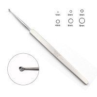 Fox Dermal Curette 5 1/2" 1mm Round Cup