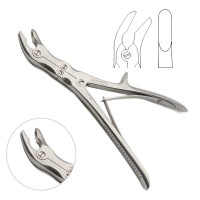 Stille Luer Rongeur 9" Angular 5mm Double Action