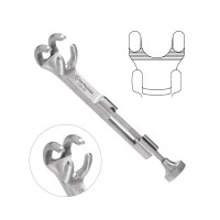 Lambert Lowman Bone Clamp 8" Jaws 2x2 Maximum Cap Opening 2 1/2"