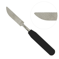 Single Side Bone Rasp 10" Putti Leaflet Phenolic Handle