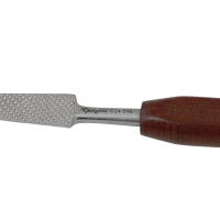 Putti Bone Rasp c Leaflet Single Ended Phenolic Handle