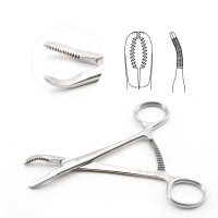 Bone Reduction Forceps 6" Small Curved Serrated Jaws Maximum Opening 30mm
