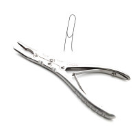 Ruskin Rongeur 6" Curved 4mm Double Action