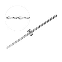 Twist Drill 4.5" Straight Shank Double Fluted 3.5mm 55mm round end