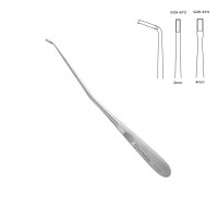 Caspar Bone Curette 10 1/2" Angled Toothed 4mm Square Fenestration Sharp Blunt