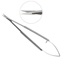Micro Surgery Scissors  Sharp Points Round Handles Straight 6"