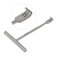 Senn T-Handle Retractors 4.5" Sharp Rake Blade Width 9mm Depth 7mm
