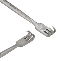 Senn T-Handle Retractors 4.5" Sharp Rake Blade Width 9mm Depth 7mm
