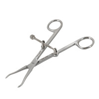 Pointed Fracture Reduction Clamp 7" Curved Left and Right with Speed Lock