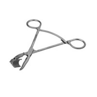 Articulating Small Bone Clamps Left 5.12" Plate Radius 5mm Pins Up To 2.4mm