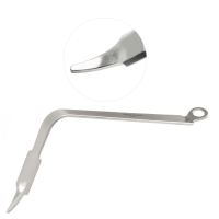 Bent Hohmann Retractor Narrow 11" Short Tipped with Extra Long Handle - Blade 19mm Handle 10"