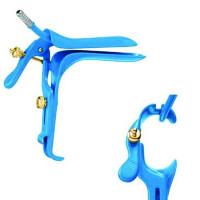 Graves Open Sided Speculum (Right) With Smoke Evacuation Tube 4 1/2" x 1 3/8"