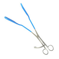 Lateral Vaginal Retractor Blue Coated 11" Closed Elongated Shanks Large