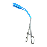 Lateral Vaginal Retractor Blue Coated 11" Closed Elongated Shanks Large