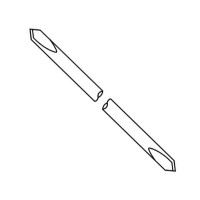 Steinmann Pin Double Diamond Round 9" Diameter 2.0mm (5/64") pkg/6