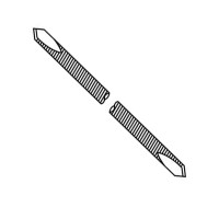 Steinmann Pin Double Diamond Threaded 9" Diameter 2.8mm (7/64") pkg 6