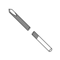 Steinmann Pin Single Diamond Threaded 9" Diameter 4.0mm (5/32") pkg/6
