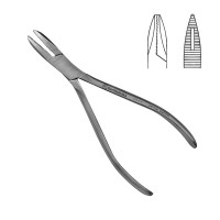 Needle Nose Pliers 6" Serrated Jaws 2mm Tip