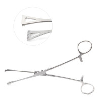 Collin Duval Lung Grasping Forceps 8" Wide Jaws 1"