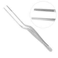Adson Bayonet Dressing Forceps Serrated 8 1/4"