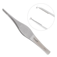 Ferris Smith Tissue Forceps Serrated Platform Tips with 2x3 Teeth Size 7"