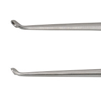 Epstein Curette 8” Hollow Handle Reverse Angle Oval Cup #4 (7.5mm)