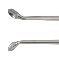 Epstein Curette 8” Hollow Handle Reverse Angle Oval Cup #5 (8.5mm)