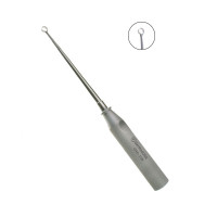Cone Ring Curette 9” Knurled Handle Round Fenestrated Cup Straight #3 9mm