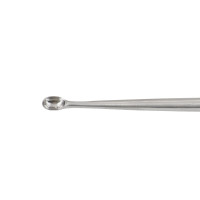 Cobb Curette Knurled Stainless Handle 11” Oval Cup Straight #4/0 (6mm)