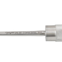 Cobb Curette Knurled Stainless Handle 11” Oval Cup Straight #4/0 (6mm)