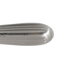 Brun Curette Hollow Handle Straight Shaft Oval Cup 8” #6 (8.8mm)