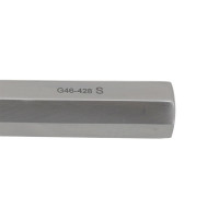 Brun Curette Solid Handle Straight Shaft Oval Cup 9” #2/0 (3.3mm)