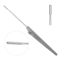 Arthroscopic Surgical Banana Knife Double Sided Serrated Blade 9 1/4" Triangle Handle