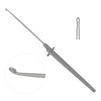 Arthroscopic Surgical Cup Currete 3mm - 9 1/4" Triangle Handle