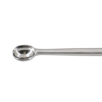 Cobb Curette Knurled Stainless Handle 11” Oval Cup Straight #6 (13mm)