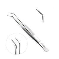 Debakey Thoracic Tissue Forceps 6" Curved Wide Tips 2.5mm