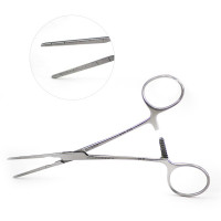 Cooley Pediatric Vascular Clamps 5mm Calibrations On Outer Side Of Jaws Size 5 1/2" Angled Jaws