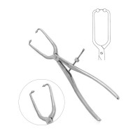 Pelvic Reduction Forcep 10" Straight Long Ball Pointed Tips With Speedlock