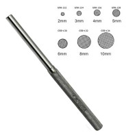 Bone Tamp 6 1/2" 10mm Cross Serrated End