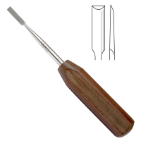 Periosteal Elevator Straight 7 1/4" 6mm Straight Sharp Edge Phenolic Handle