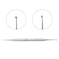 House Stapes Curette 7" Double Ended 30 Degree Angle 1.6x2.0mm