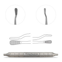 Miller Colburn Bone File 7" Double Ended #1 - 5mm/7mm Straight Downcutting Oval Serrated